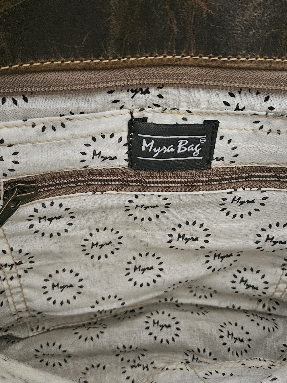 NWT Myra Bag Genuine Cowhide & Tooled Leather Western Shoulder Bag - Picture 5 of 6